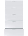 Commode 5 tiroirs blanc artik 60 x 110 x 40 cm