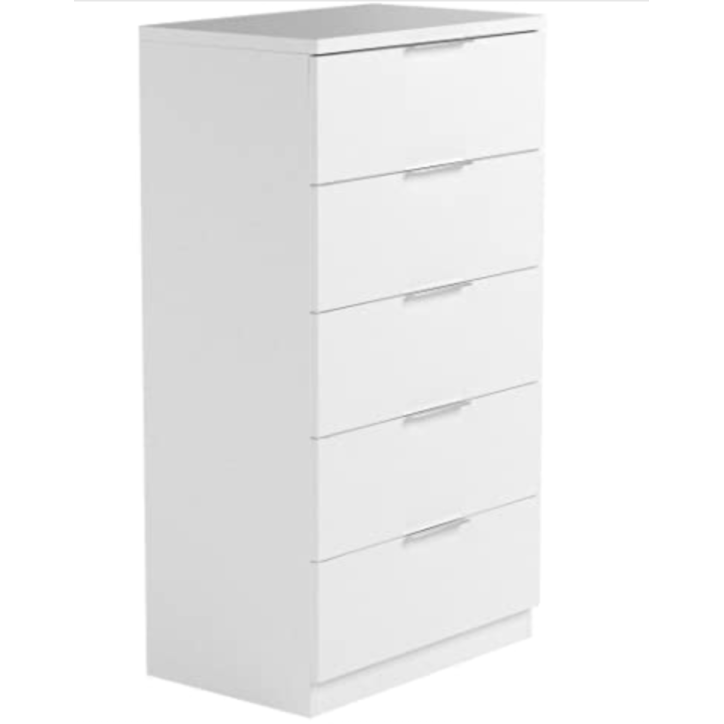 Artik witte ladekast met 5 laden 60 x 110 x 40 cm