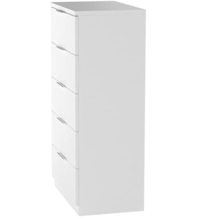 Commode 5 tiroirs blanc artik 60 x 110 x 40 cm