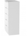 Cassettone Artik bianco a 5 cassetti 60 x 110 x 40 cm