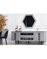 Buffet NEST 2 portes 2 tiroirs 216 cm gris