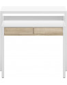 Scrivania / Consolle allungabile 99 cm rovere bianco canadese artik