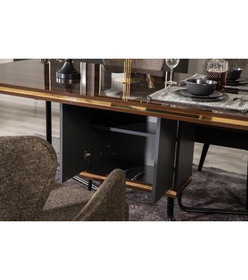 Salle à manger LOC bois et anthracite