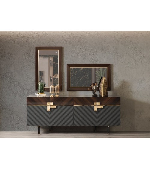 Salle à manger LOC bois et anthracite