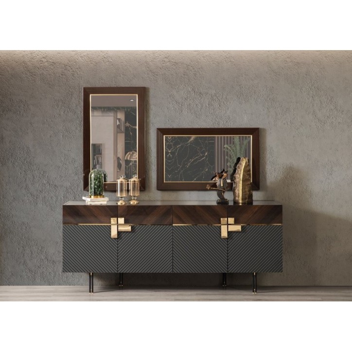 Salle à manger LOC bois et anthracite