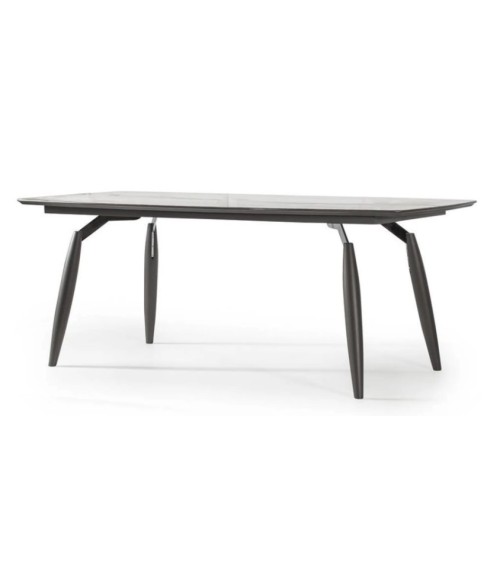 Salle à manger BERLIN anthracite et effet marbre