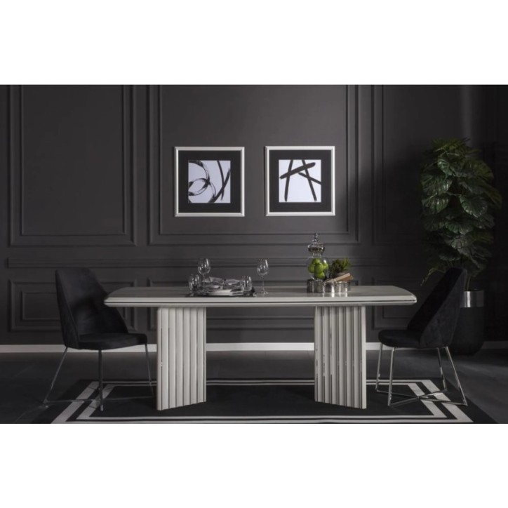 Salle à manger LIMA blanc