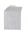Escritorio modular con almacenaje - 4 posiciones de montaje posibles, blanco artik-cemento
