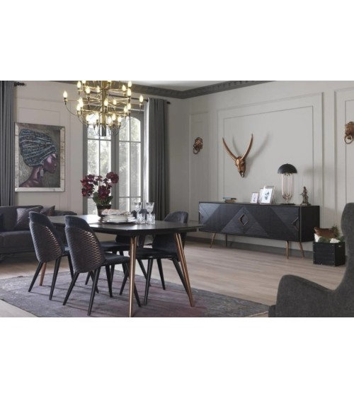 Salle à manger BIANCA noire