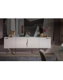 Buffet NETT 4 portes 220 cm blanc
