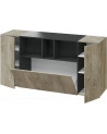 Credenza a 3 ante 150 x 41 x 76 cm Rovere Alaska grigio antracite