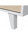 Buffet 3 portes 154 x 41 x 75 cm chêne canadian-blanc brillant