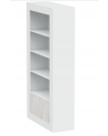 Librería 4 estantes + 2 puertas 94 x 35 x 181 cm blanco artik-blanco pulido