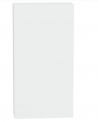 Bibliothèque 4 étagères + 2 portes 94 x 35 x 181 cm blanc artik-blanc poli
