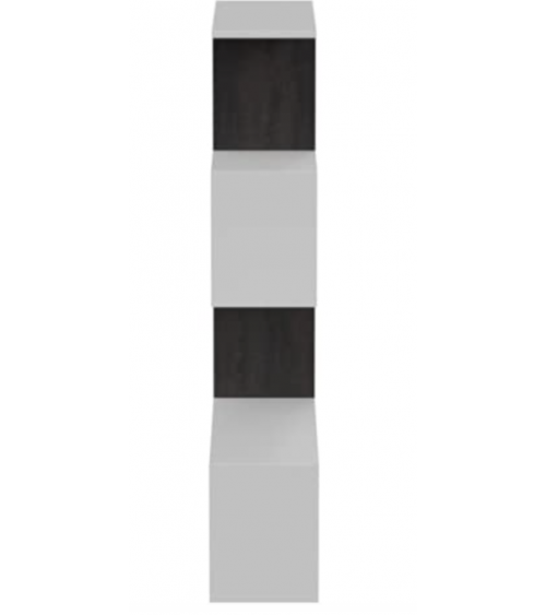 Bibliothèque 145 x 29 x 145 cm blanc artik-effet industriel