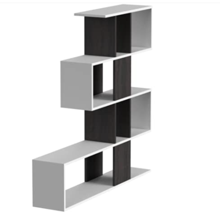 Bibliothèque 145 x 29 x 145 cm blanc artik-effet industriel