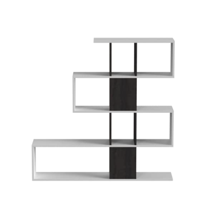 Libreria effetto industriale 145 x 29 x 145 cm bianco artik Libreria effetto industriale 145 x 29 x 145 cm bianco artik