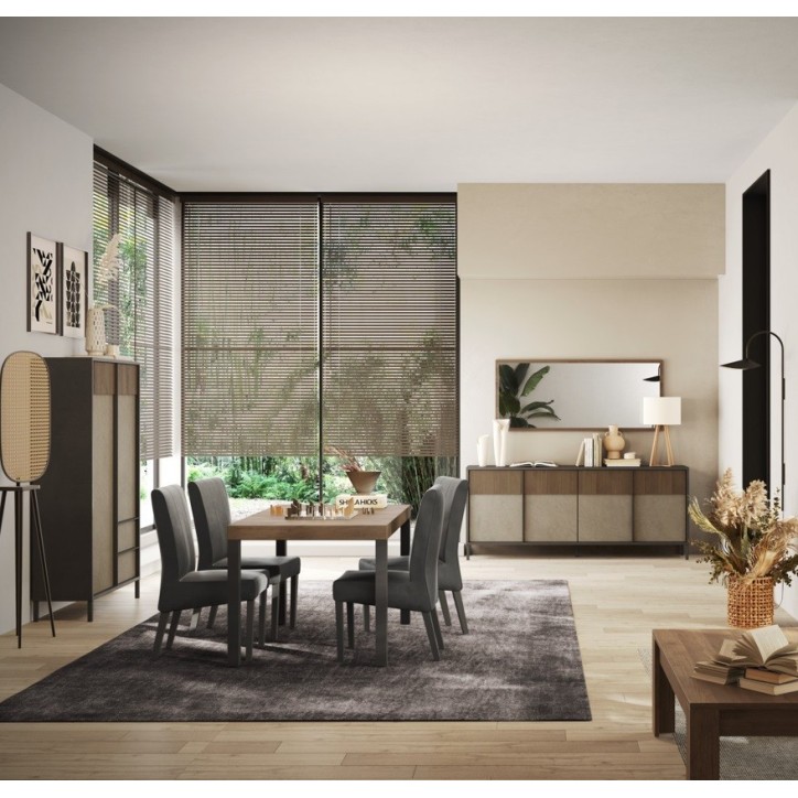 Salle à manger ETNA II Lave, argile, chêne Mercure