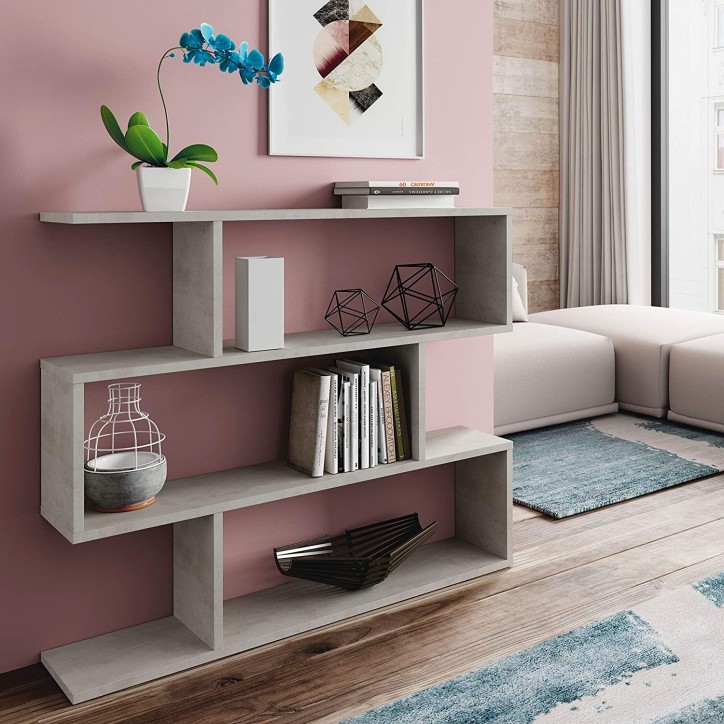 Laag plateau met 3 etages 110 x 25 x 97 cm beton