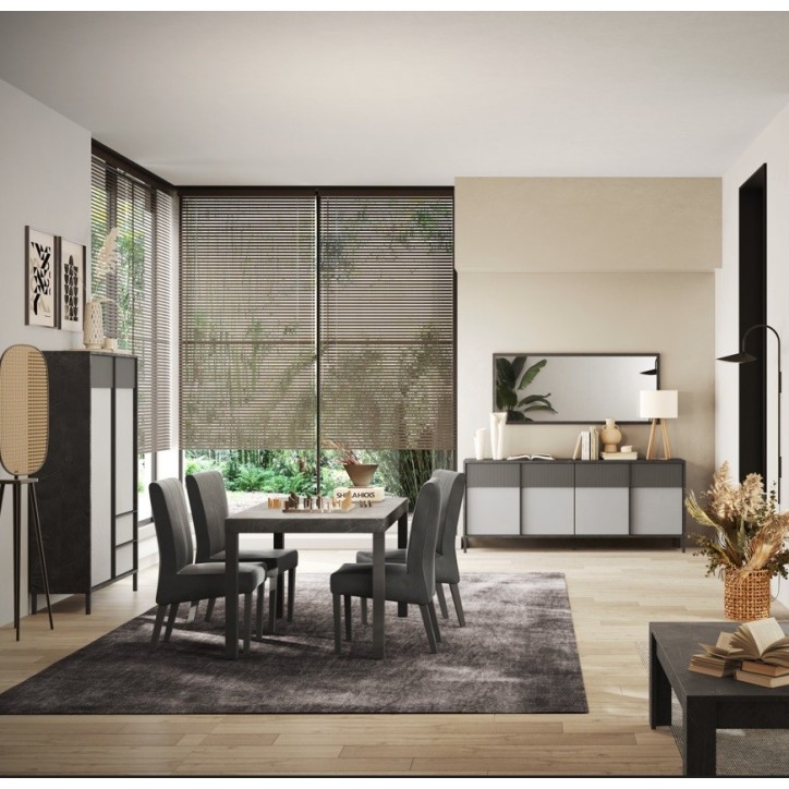 Salle à manger ETNA II Plomb, gypse et ardoise