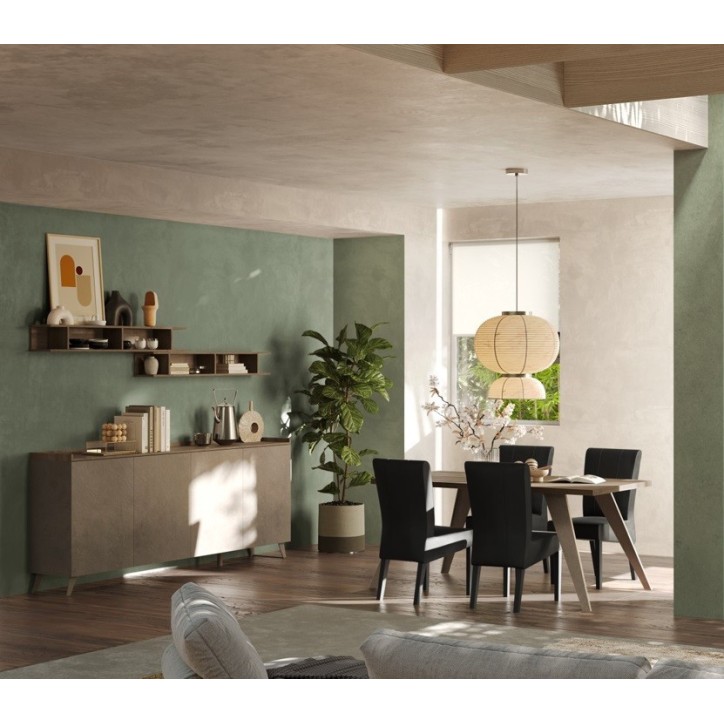 Salle à manger PAUL Chêne mercure et bronze