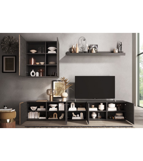 Ensemble meuble TV VENUS Titán/Kadiz 301cm