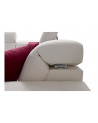 Canapé d'angle convertible BELUTTI 292 x 180 cm blanc