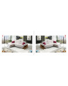 Canapé d'angle convertible BELUTTI 292 x 180 cm marron