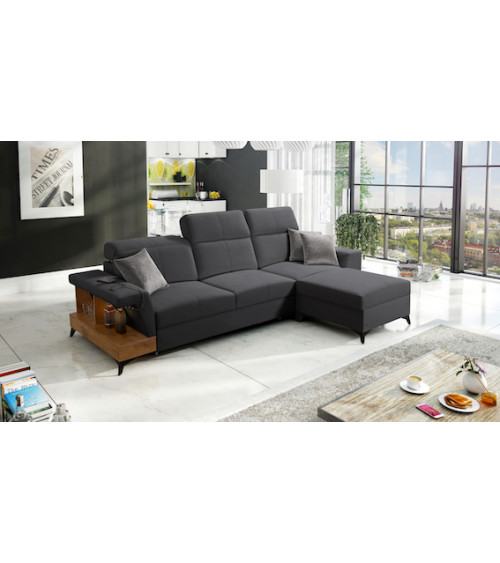 BELUTTI 292 x 180 cm divano letto angolare grigio