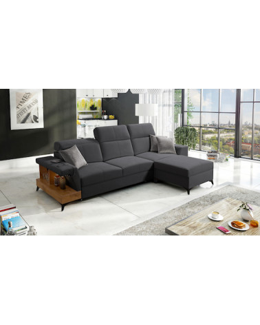 BELUTTI 292 x 180 cm divano letto angolare grigio