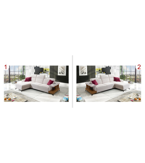 BELUTTI 292 x 180 cm divano letto angolare nero