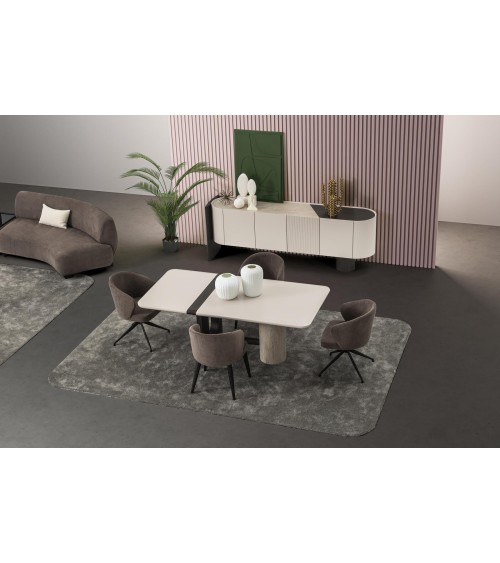 Ensemble salle à manger FIN écru