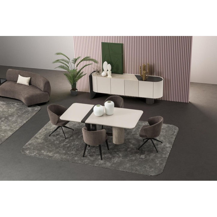 Ensemble salle à manger FIN écru