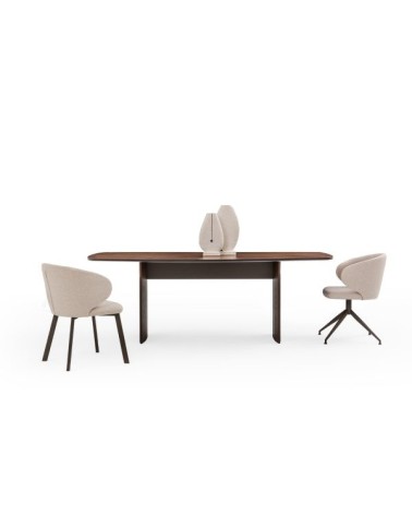 Ensemble salle à manger MATEO chêne et crème