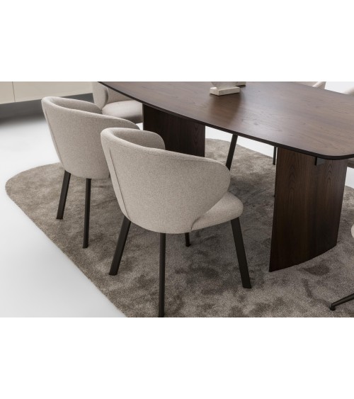 Ensemble salle à manger MATEO chêne et crème