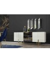 Buffet BEN 4 portes 214 cm blanc
