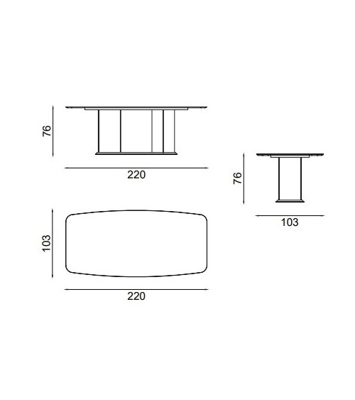 Ensemble salle à manger OCTO beige et doré
