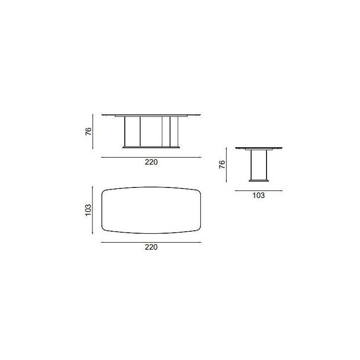 Ensemble salle à manger OCTO beige et doré