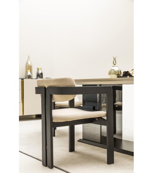 Ensemble salle à manger OCTO beige et doré