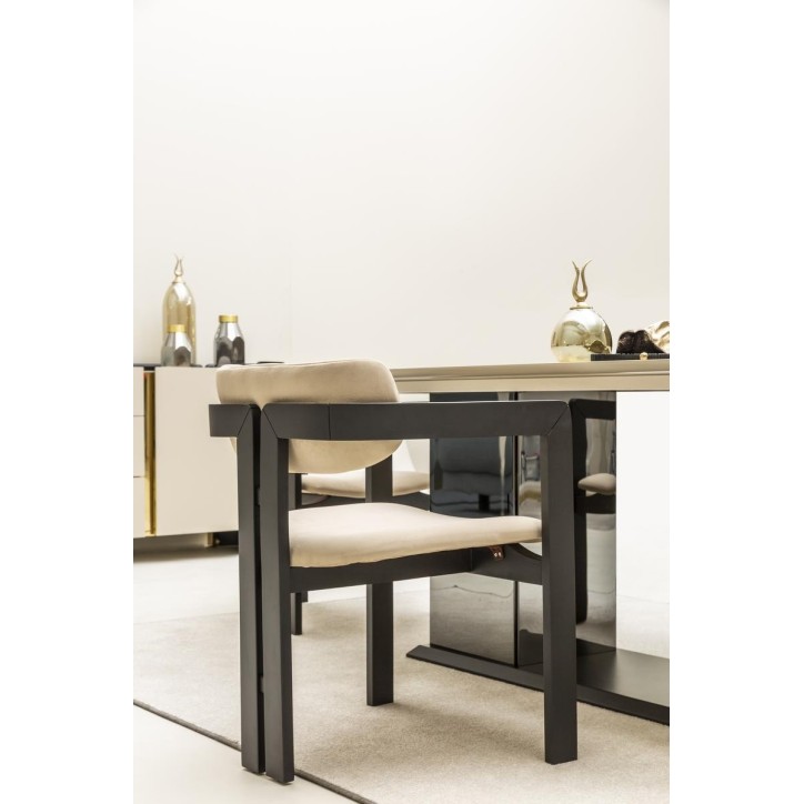 Ensemble salle à manger OCTO beige et doré