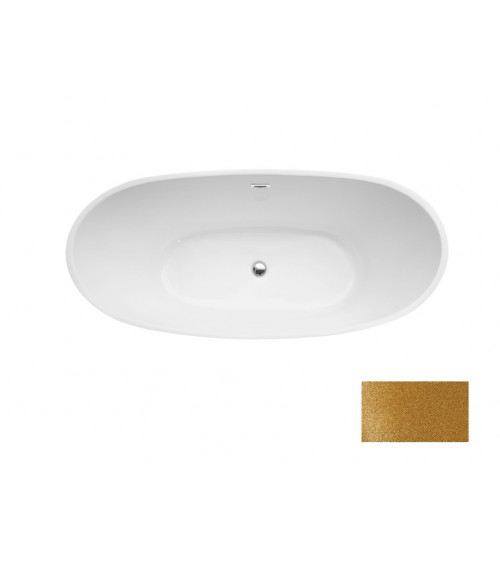 Vapaasti seisova kylpyamme AYLA GLAM GOLDEN 170 x 80 cm