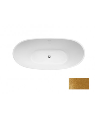 AYLA GLAM GOLDEN 170 x 80 cm vrijstaand bad