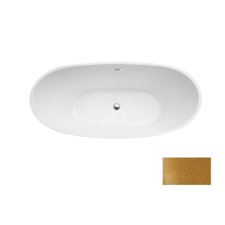 Bañera independiente AYLA GLAM GOLDEN 170 x 80 cm