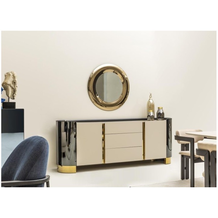 Ensemble salle à manger OCTO beige et doré