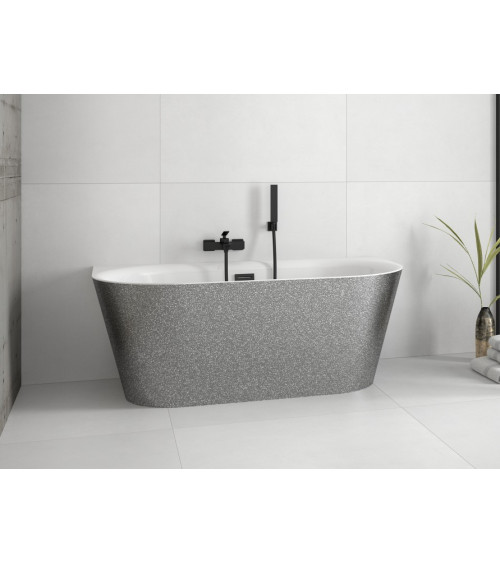 Vasca a isola VICA GLAM SILVER 150/170 x 80 cm