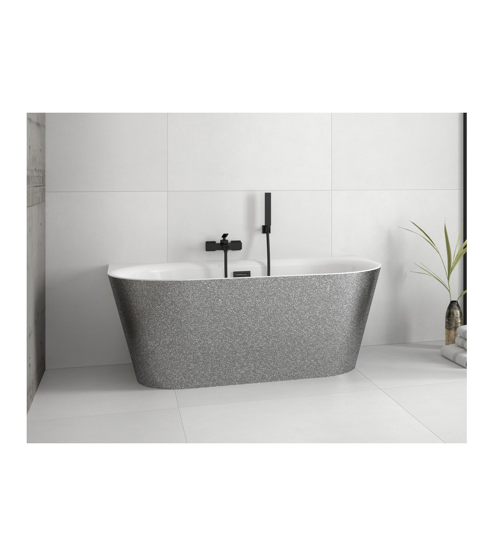 Bañera independiente VICA GLAM SILVER 150/170 x 80 cm