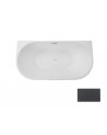 VICA GLAM GRAPHITE freistehende Badewanne 150/170 x 80 cm