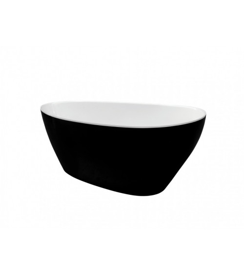 Banheira autónoma GOYA bicolor: preto/branco 142x62 cm/160x70 cm