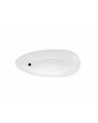 Baignoire îlot GOYA bicolore: noir/blanc 142x62 cm/160x70 cm