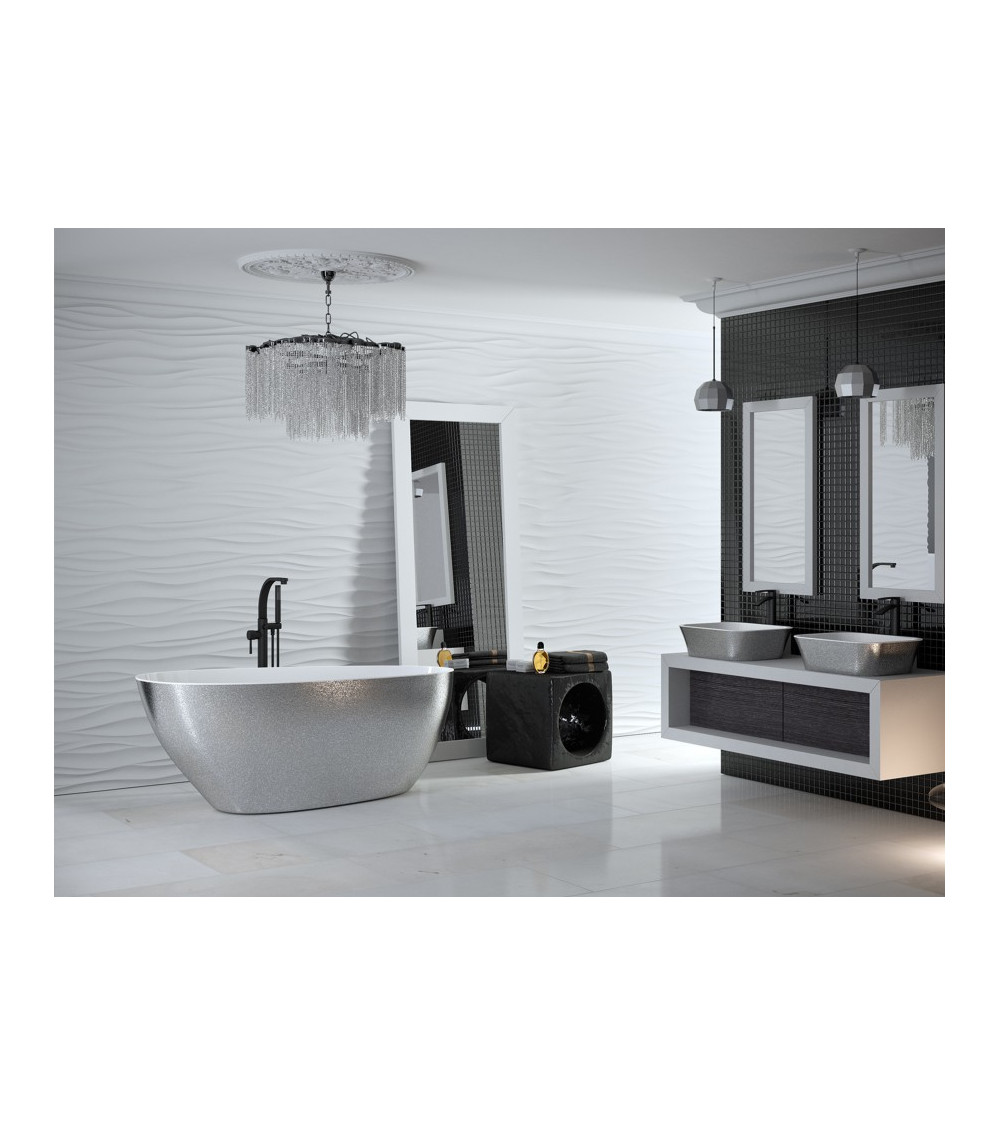 Bañera independiente GOYA GLAM SILVER 142x60 cm/160x70 cm